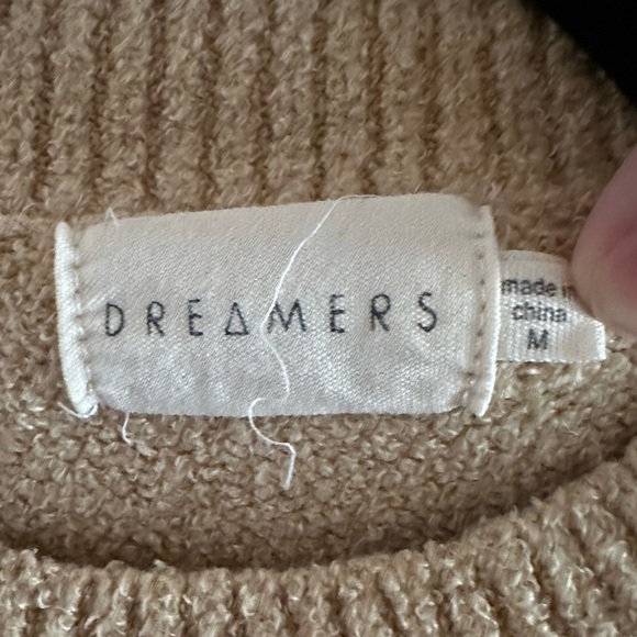 Dreamers Cream Cozy Crewneck Sweater - Picture 3 of 5